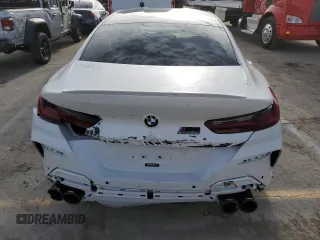2020 BMW M8 Competition with VIN WBSGV0C06LCE13907, listed as a Copart auction lot 51108195 with 24,506 mi miles and Salvage Title. Bid and sale history available at carsss.com. Image 6.