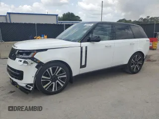 2025 Land Rover Range Rover с VIN SALK19F4XSA277085, выставлен на аукционе Copart как лот 60092255 с пробегом 2 799 миль миль и Списание • Salvage title. История ставок и продаж доступна на DreamBid. Изображение 1.