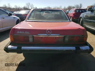 1983 Mercedes-Benz 380 SL with VIN WDBBA45A5DB022728, listed as a Copart auction lot 49351765 with 167,150 mi miles and Clean Title. Bid and sale history available at carsss.com. Image 6.