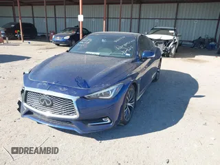 2020 Infiniti Q60 Luxe with VIN JN1EV7EK0LM341134, listed as a IAAI auction lot 41635945 with 37,476 mi miles and . Bid and sale history available at carsss.com. Image 2.
