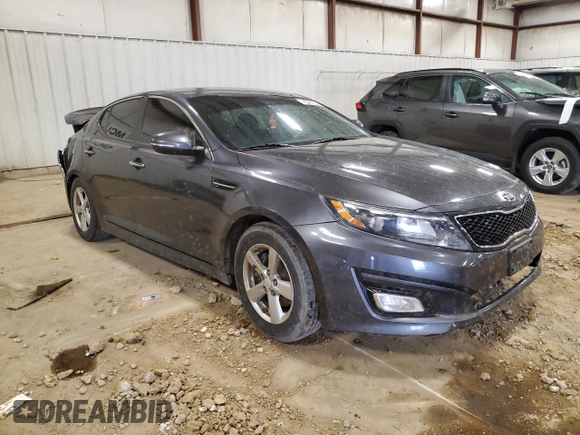2015 Kia Optima LX z VIN KNAGM4A74F5628982, wystawiony jako Copart lot #54539895 z przebiegiem 134 360 mil mil oraz Czysty tytuł • Clean title. Historia ofert i sprzedaży dostępna na DreamBid. Obrazek 4.
