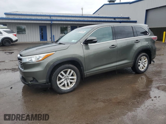 2016 Toyota Highlander LE z VIN 5TDBKRFH9GS285888, wystawiony jako Copart lot #58418395 z przebiegiem 75 512 mil mil oraz Szkoda całkowita • Salvage title. Historia ofert i sprzedaży dostępna na DreamBid. Obrazek 1.