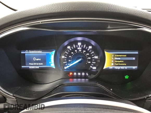 2020 Ford Fusion Hybrid SEL with VIN 3FA6P0MU2LR203792, listed as a Copart auction lot 48302105 with 83,383 mi miles and Clean Title. Bid and sale history available at carsss.com. Image 9.