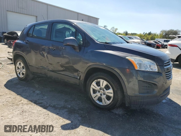 2016 Chevrolet Trax LS with VIN 3GNCJKSB6GL237035, listed as a Copart auction lot 50499105 with 157,542 mi miles and Salvage Title. Bid and sale history available at carsss.com. Image 4.