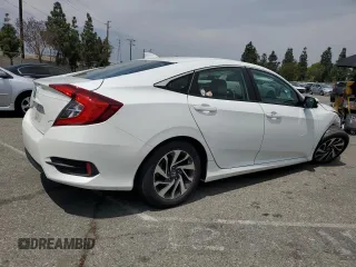 2018 Honda Civic EX with VIN 2HGFC2F78JH506451, listed as a Copart auction lot 54977565 with 41,227 mi miles and Salvage Title. Bid and sale history available at DreamBid. Image 3.