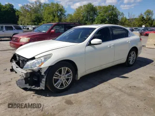 2013 Infiniti G37 x with VIN JN1CV6AR9DM764378, listed as a Copart auction lot 70253774 with 117,606 mi miles and Salvage Title. Bid and sale history available at carsss.com. Image 1.