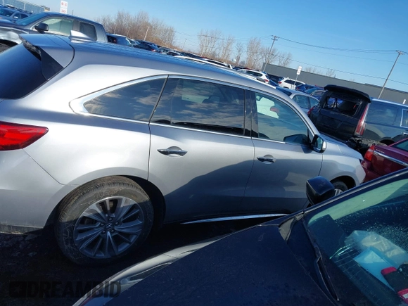 2017 Acura MDX w/Technology Pkg with VIN 5J8YD4H57HL000488, listed as a IAAI auction lot 41665825 with 72,485 mi miles. Bid and sale history available at carsss.com. Image 13.