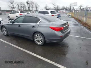 2014 Infiniti Q50 Premium with VIN JN1BV7AR7EM686881, listed as a IAAI auction lot 41812109 with 161,994 mi miles. Bid and sale history available at carsss.com. Image 3.