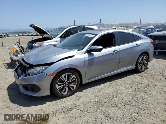 2017 Honda Civic EX-L z VIN 19XFC1F7XHE207946, wystawiony jako Copart lot #58730425 z przebiegiem 58 564 mil mil oraz Szkoda całkowita • Salvage title. Historia ofert i sprzedaży dostępna na DreamBid. Obrazek 1.
