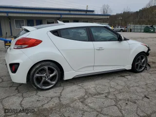 2014 Hyundai Veloster Turbo with VIN KMHTC6AE3EU196626, listed as a Copart auction lot 79916834 with 86,683 mi miles and Salvage Title. Bid and sale history available at carsss.com. Image 3.