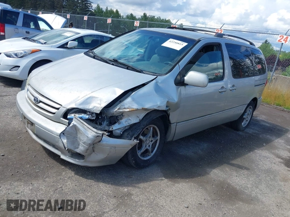 2002 Toyota Sienna LE with VIN 4T3ZF13C02U421846, listed as a IAAI auction lot 42250815 with 182,268 mi miles and . Bid and sale history available at DreamBid. Image 2.