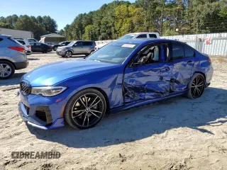 2020 BMW 3 Series M340i xDrive with VIN WBA5U9C09LA380266, listed as a Copart auction lot 75068154 with 66,035 mi miles and Salvage Title. Bid and sale history available at DreamBid. Image 1.