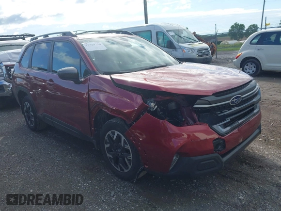2025 Subaru Forester Premium with VIN JF2SLDBCXSH524065, listed as a IAAI auction lot 42329720 with 2,875 mi miles and . Bid and sale history available at DreamBid. Image 1.