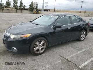 2012 Acura TSX Tech Pkg with VIN JH4CU2F68CC004128, listed as a Copart auction lot 53658495 with 161,851 mi miles and Salvage Title. Bid and sale history available at carsss.com. Image 1.