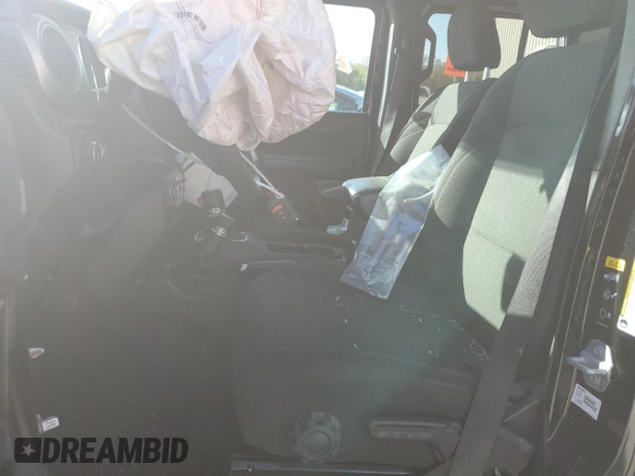 2021 Jeep Wrangler Unlimited Willys with VIN 1C4HJXDM8MW530712, listed as a Copart auction lot 54873175 with 54,598 mi miles and Salvage Title. Bid and sale history available at DreamBid. Image 7.
