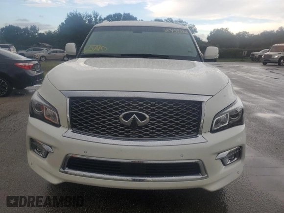 2015 Infiniti QX80 with VIN JN8AZ2NF9F9570610, listed as a Copart auction lot 74380164 with 0 mi miles and Non Repairable. Bid and sale history available at carsss.com. Image 5.