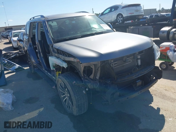 2020 Nissan Armada SL with VIN JN8AY2ND2L9110735, listed as a IAAI auction lot 41673284 with 80,407 mi miles. Bid and sale history available at carsss.com. Image 1.