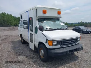 2006 Ford Econoline Cargo with VIN 1FTSS34L06DB34758, listed as a IAAI auction lot 42610913 with 108,041 mi miles and . Bid and sale history available at DreamBid. Image 1.