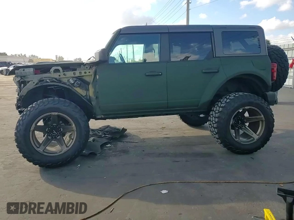 2022 Ford Bronco with VIN 1FMDE5BH2NLB28017, listed as a Copart auction lot 43653805 with 12,448 mi miles and Salvage Title. Bid and sale history available at carsss.com. Image 11.