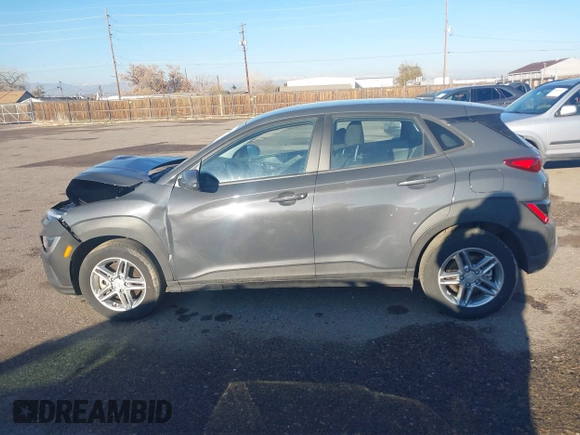 2023 Hyundai Kona SE with VIN KM8K2CAB5PU038729, listed as a IAAI auction lot 40957100 with 28,206 mi miles. Bid and sale history available at carsss.com. Image 14.