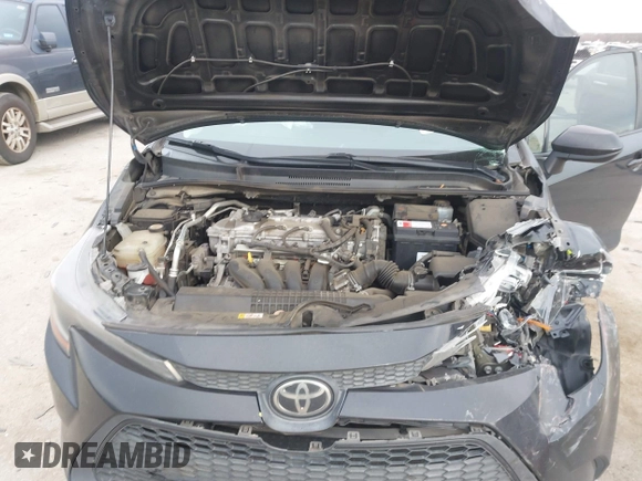 2020 Toyota Corolla LE with VIN 5YFEPRAE0LP021439, listed as a IAAI auction lot 41278038 with 138,614 mi miles. Bid and sale history available at carsss.com. Image 10.