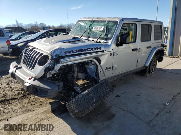 2023 Jeep Wrangler Rubicon Farout with VIN 1C4JJXFM4PW589923, listed as a Copart auction lot 80508004 with Not provided miles and Salvage title. Bid and sale history available at DreamBid. Image 1.