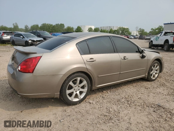 2007 Nissan Maxima SE z VIN 1N4BA41E67C812828, wystawiony jako Copart lot #59537265 z przebiegiem 106 987 mil mil oraz Szkoda całkowita • Salvage title. Historia ofert i sprzedaży dostępna na DreamBid. Obrazek 3.