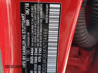 2019 Mercedes-Benz CLA 250 z VIN WDDSJ4GB3KN724488, wystawiony jako Copart lot #57638645 z przebiegiem 49 989 mil mil oraz Szkoda całkowita • Salvage title. Historia ofert i sprzedaży dostępna na DreamBid. Obrazek 12.
