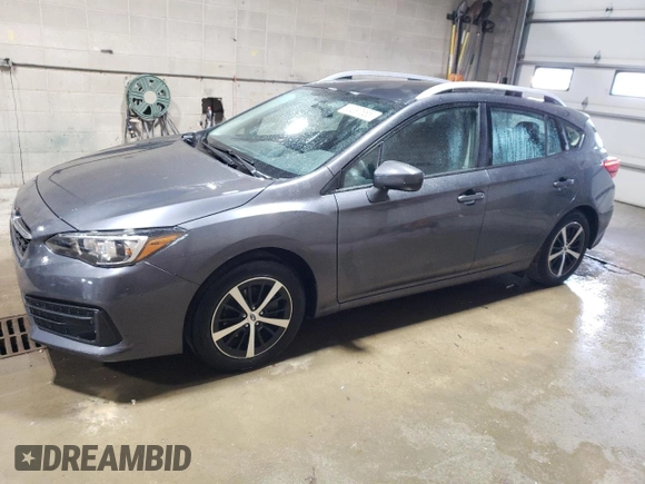 2023 Subaru Impreza Premium with VIN 4S3GTAV68P3700429, listed as a Copart auction lot 53397865 with 14,551 mi miles and Salvage title. Bid and sale history available at DreamBid. Image 1.