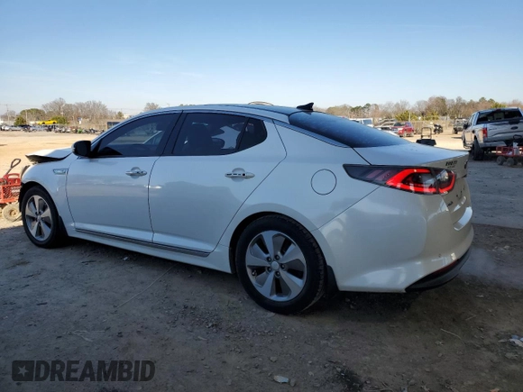 2016 Kia Optima Hybrid EX with VIN KNAGN4AD5G5098395, listed as a Copart auction lot 45480565 with 161,301 mi miles and Salvage Title. Bid and sale history available at carsss.com. Image 2.