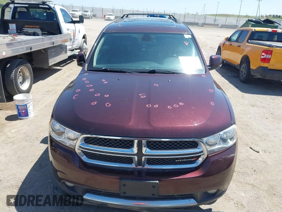 2012 Dodge Durango Crew with VIN 1C4RDJDG0CC337408, listed as a IAAI auction lot 42193647 with 186,352 mi miles and . Bid and sale history available at carsss.com. Image 6.