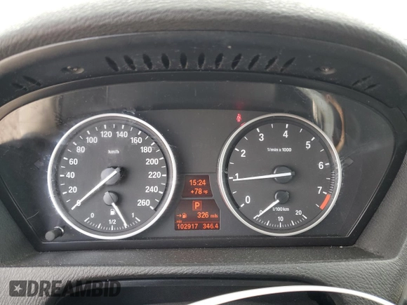 2012 BMW X5 35i with VIN 5UXZV4C50CL750118, listed as a Copart auction lot 53302375 with 102,917 mi miles and Clean title. Bid and sale history available at DreamBid. Image 9.