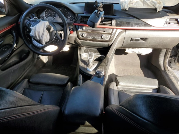 2015 BMW 4 Series 435i xDrive with VIN WBA3R5C56FK371987, listed as a Copart auction lot 88077015 with 0 mi miles and Salvage Title. Bid and sale history available at carsss.com. Image 8.