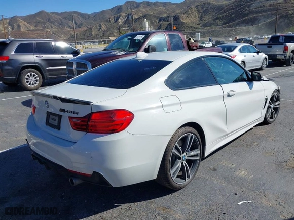 2015 BMW 4 Series 435i with VIN WBA3R1C58FK194299, listed as a IAAI auction lot 41624998 with NaN miles. Bid and sale history available at carsss.com. Image 4.