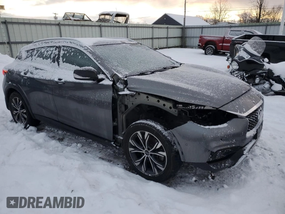 2017 Infiniti QX30 Premium with VIN SJKCH5CRXHA027612, listed as a Copart auction lot 82098974 with 85,004 mi miles and Non repairable. Bid and sale history available at DreamBid. Image 4.
