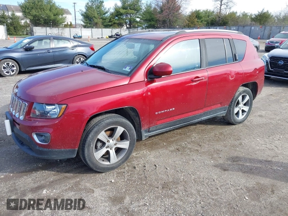 2017 Jeep Compass High Altitude with VIN 1C4NJDEB7HD103277, listed as a IAAI auction lot 41871629 with 145,051 mi miles and . Bid and sale history available at carsss.com. Image 2.
