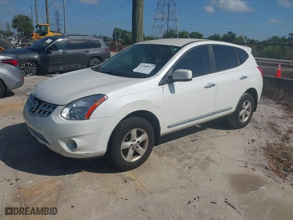 2013 Nissan Rogue S with VIN JN8AS5MTXDW520469, listed as a IAAI auction lot 41948012 with 158537 miles. Bid and sale history available at carsss.com. Image 2.