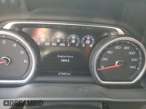 2020 Chevrolet Silverado 1500 LTZ with VIN 1GCUYGEL9LZ219724, listed as a Copart auction lot 66655174 with 47,087 mi miles and Salvage Title. Bid and sale history available at DreamBid. Image 9.