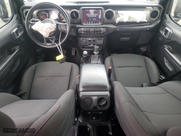 2021 Jeep Gladiator Sport S with VIN 1C6JJTAG0ML508141, listed as a Copart auction lot 48890065 with 44,583 mi miles and Salvage Title. Bid and sale history available at carsss.com. Image 8.