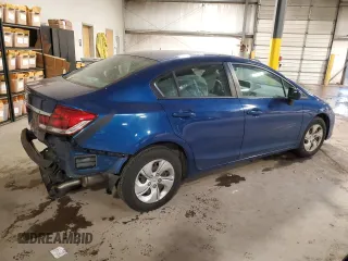 2015 Honda Civic LX with VIN 19XFB2F53FE279110, listed as a Copart auction lot 54827215 with Not Provided miles and Salvage Title. Bid and sale history available at carsss.com. Image 3.
