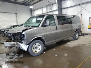 2010 Chevrolet Express Passenger LT with VIN 1GA2G1DG7A1170734, listed as a Copart auction lot 61445855 with 122,135 mi miles and Salvage title. Bid and sale history available at DreamBid. Image 1.
