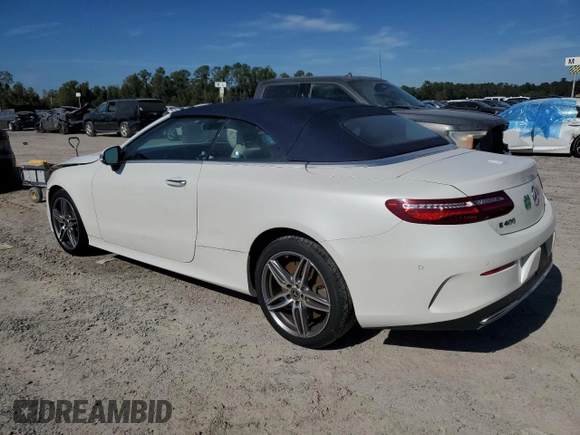 2018 Mercedes-Benz E-Class E 400 with VIN WDD1K6GB0JF057411, listed as a Copart auction lot 82135774 with 46,021 mi miles and Salvage Title. Bid and sale history available at carsss.com. Image 2.