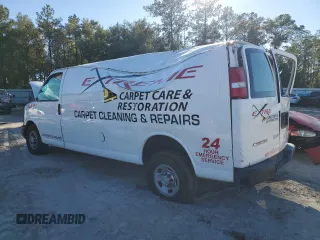 2017 Chevrolet Express Cargo Van with VIN 1GCZGHFG3H1135498, listed as a Copart auction lot 83782144 with 0 mi miles and Salvage Title. Bid and sale history available at carsss.com. Image 2.