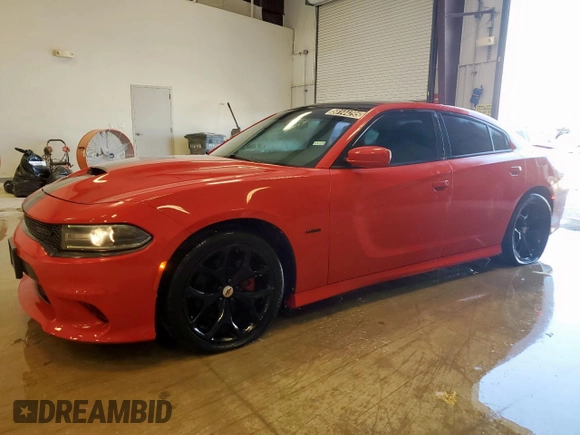 2019 Dodge Charger R/T z VIN 2C3CDXCT1KH597971, wystawiony jako Copart lot #58144295 z przebiegiem 90 772 mil mil oraz Czysty tytuł • Clean title. Historia ofert i sprzedaży dostępna na DreamBid. Obrazek 1.
