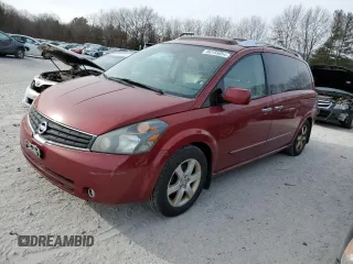 2007 Nissan Quest SE with VIN 5N1BV28U17N143240, listed as a Copart auction lot 86155654 with 162,425 mi miles and Clean Title. Bid and sale history available at carsss.com. Image 1.