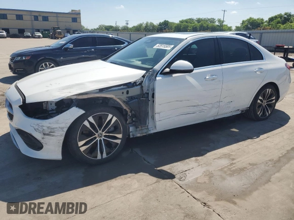 2022 Mercedes-Benz C 300 с VIN W1KAF4GB5NR038821, выставлен на аукционе Copart как лот 53915585 с пробегом 54 601 миль миль и Списание • Salvage title. История ставок и продаж доступна на DreamBid. Изображение 1.