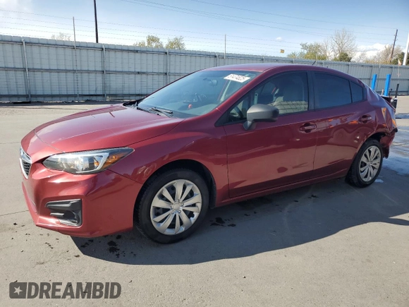 2018 Subaru Impreza with VIN 4S3GKAA63J3605003, listed as a Copart auction lot 51474825 with 59,232 mi miles and Salvage title. Bid and sale history available at DreamBid. Image 1.