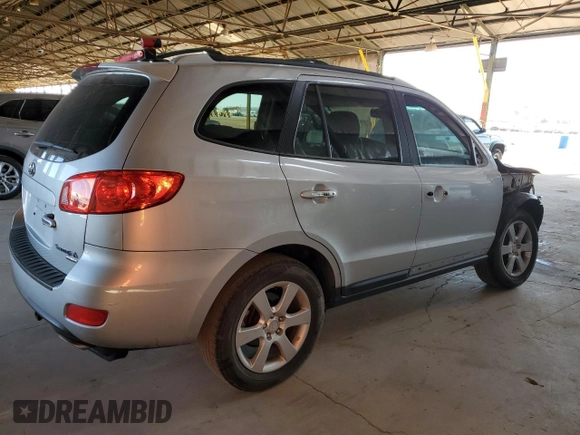 2009 Hyundai Santa Fe Limited with VIN 5NMSH13E99H278083, listed as a Copart auction lot 54661195 with 177,985 mi miles and Salvage title. Bid and sale history available at DreamBid. Image 3.