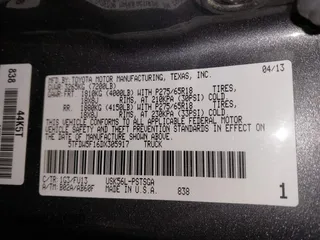 2013 Toyota Tundra 4WD Truck with VIN 5TFDW5F16DX305917, listed as a IAAI auction lot 41640555 with 255,812 mi miles. Bid and sale history available at carsss.com. Image 9.