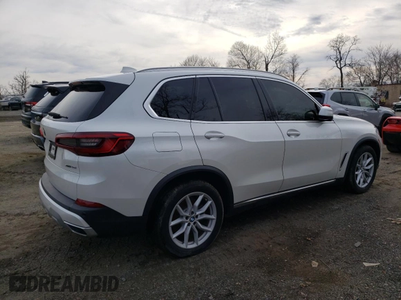 2019 BMW X5 xDrive40i with VIN 5UXCR6C53KLL09121, listed as a Copart auction lot 40555843 with 54,041 mi miles. Bid and sale history available at carsss.com. Image 3.